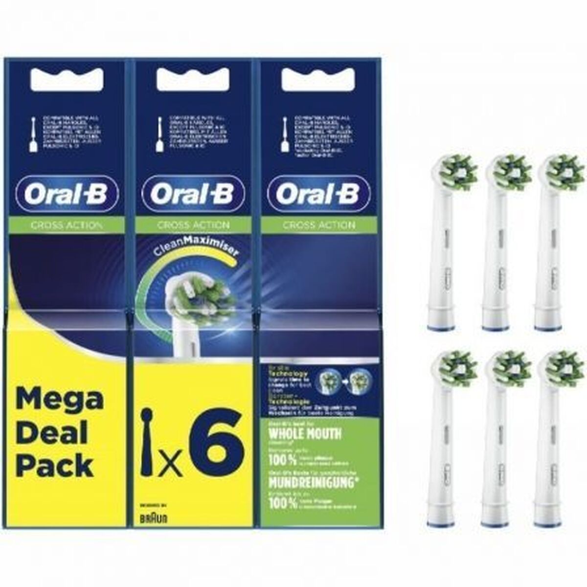 Rechange brosse à dents électrique Oral-B 6 Unités