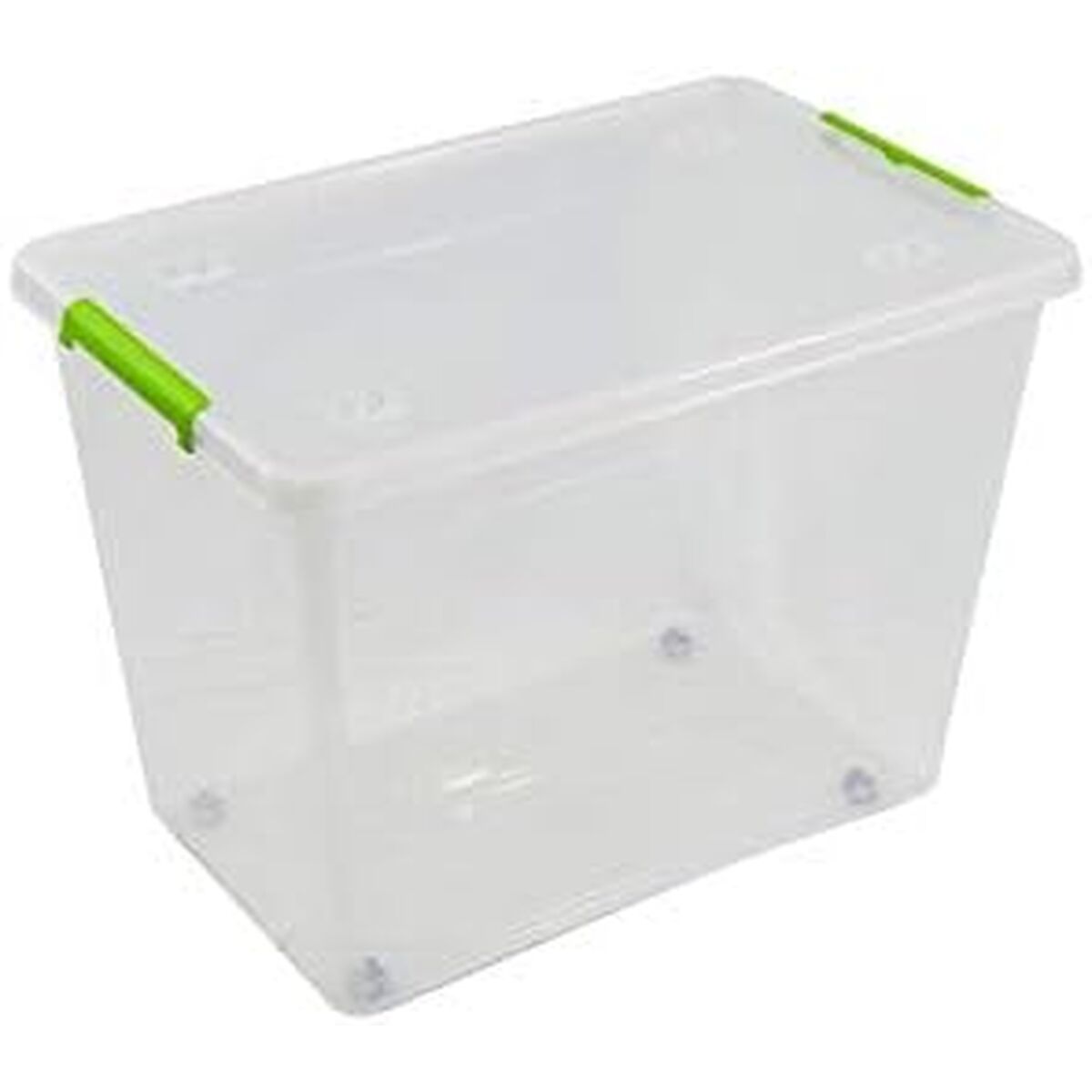 Boîte de rangement avec roues ArtPlast Transparent 60 L polypropylène