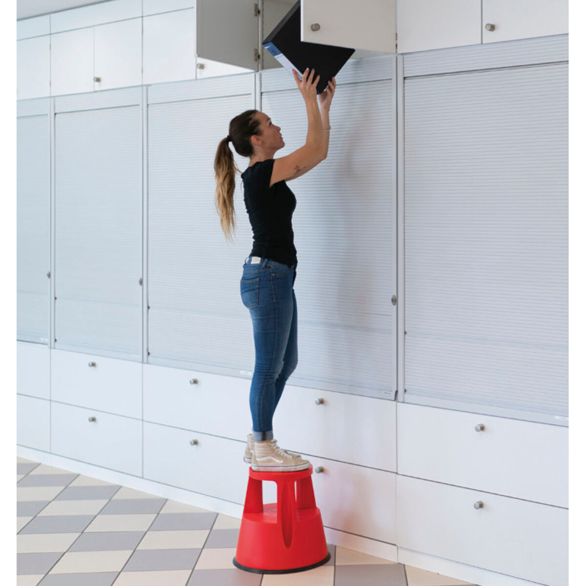 Tabouret GIERRE Rouge Plastique