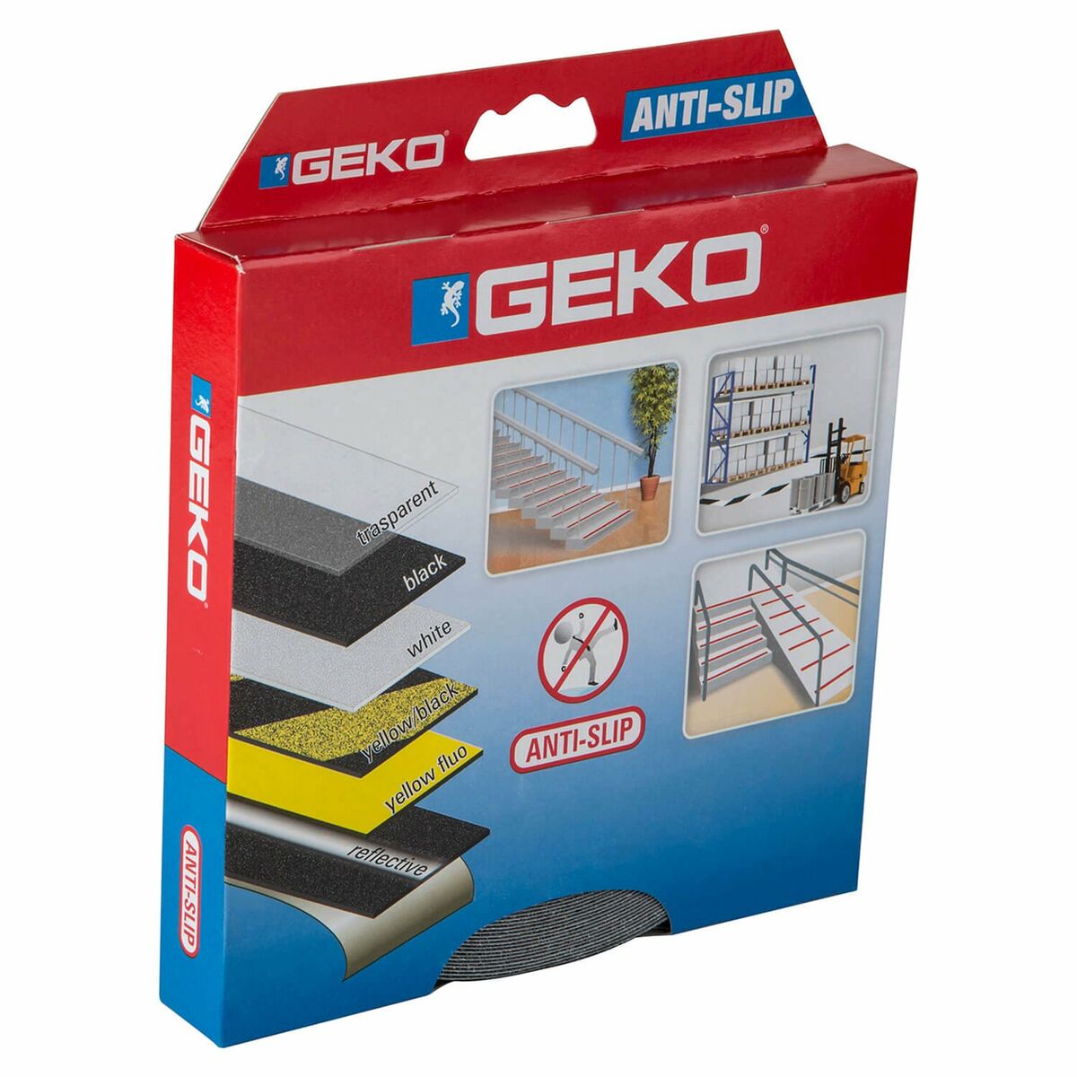 Roll of Anti-Slip Material Geko Noir 15 m x 25 mm
