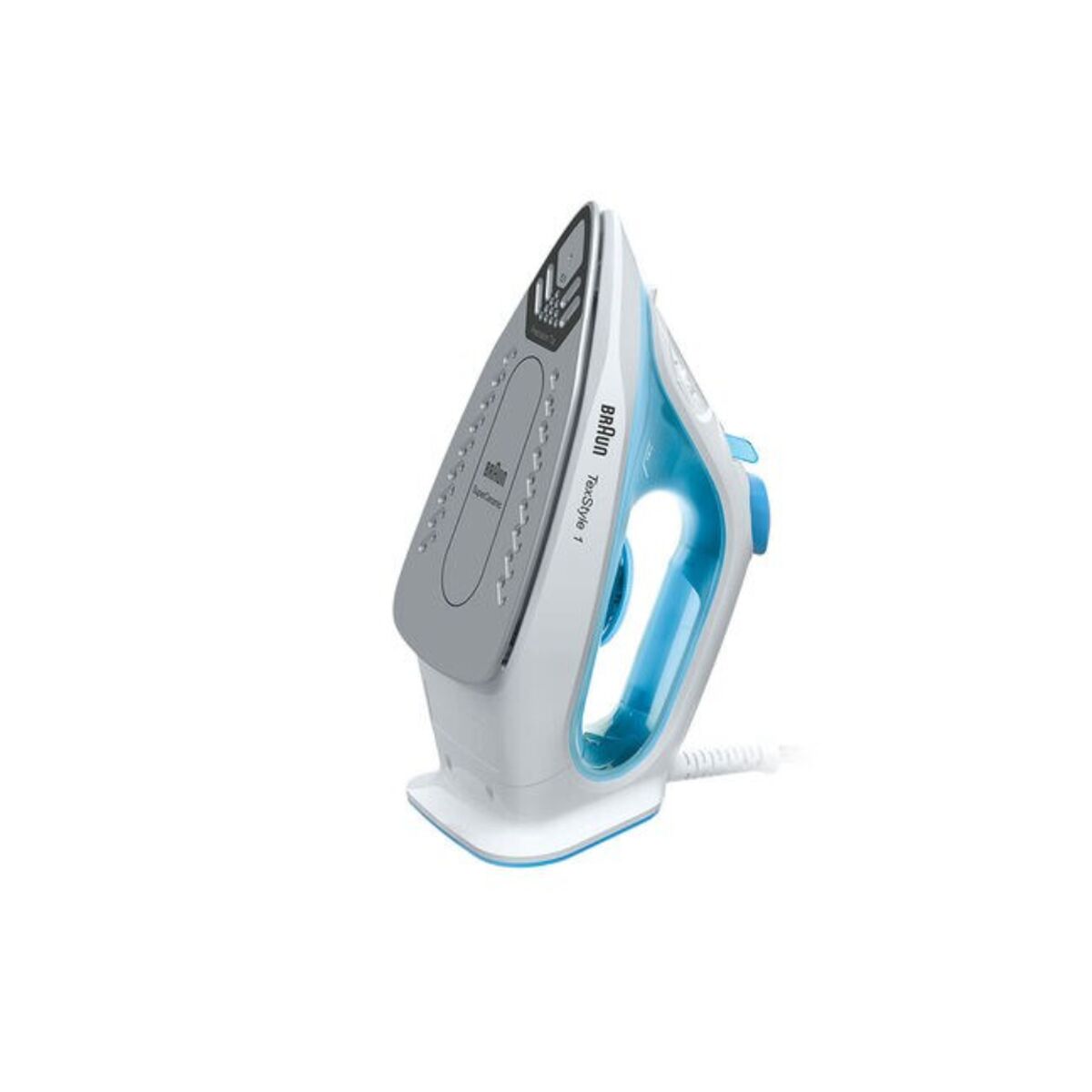 Fer à repasser Vapeur-Sec de Voyage Braun TexStyle 1 Bleu Blanc 2000 W