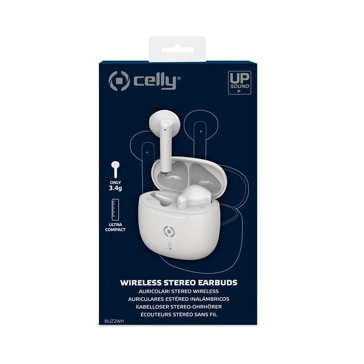 Casques Bluetooth avec Microphone Celly BUZ2 Blanc