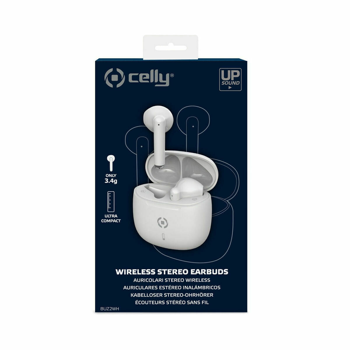 Casques Bluetooth avec Microphone Celly BUZ2 Blanc