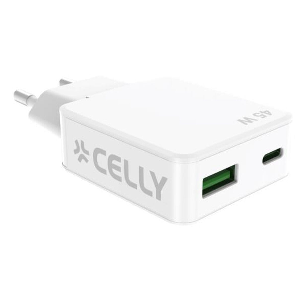 Chargeur mural Celly SLIMTC1C1A45WWH Blanc 45 W