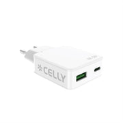 Chargeur mural Celly SLIMTC1C1A45WWH Blanc 45 W