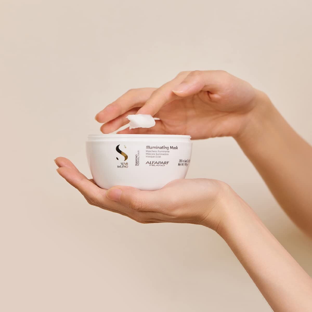 Masque pour cheveux Alfaparf Milano Semi Di Lino Diamond 200 ml (1 Unité)