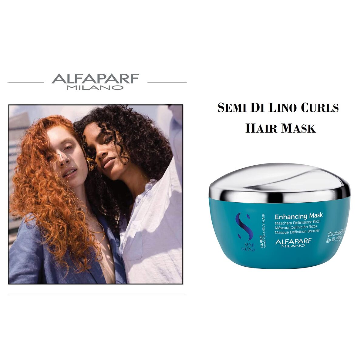 Masque pour cheveux Alfaparf Milano Semi Di Lino Curls 200 ml (1 Unité)