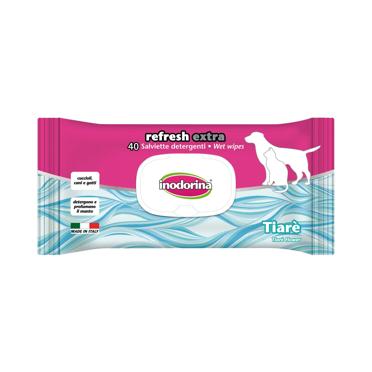 Lingettes humides pour animaux domestiques Inodorina