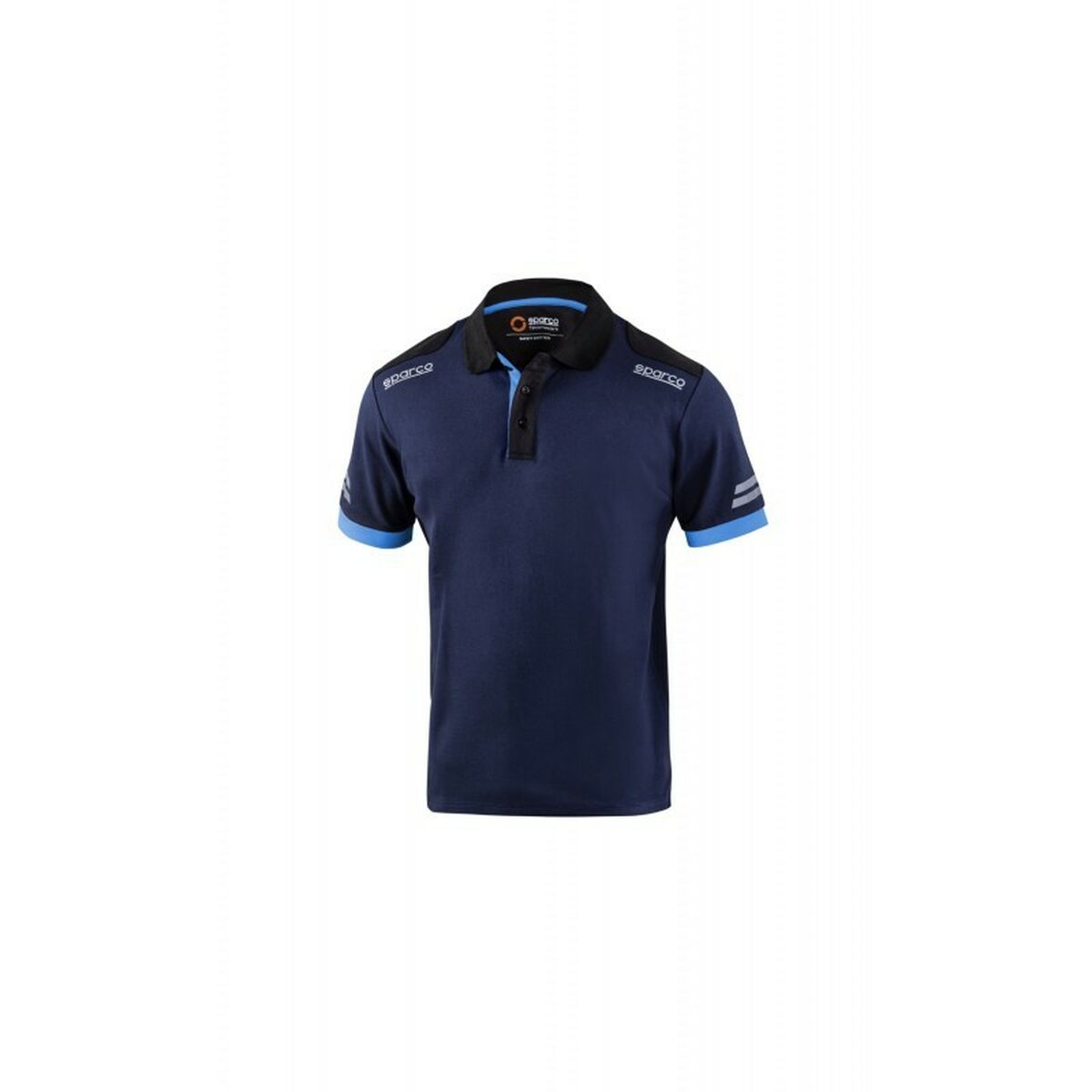 Polo à manches courtes homme Sparco Sparco Tech Bleu Blue marine XS