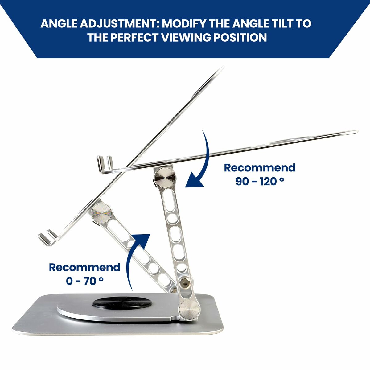 Support Pliable et Réglable pour Portable Ewent EW1267 Silicone Aluminium