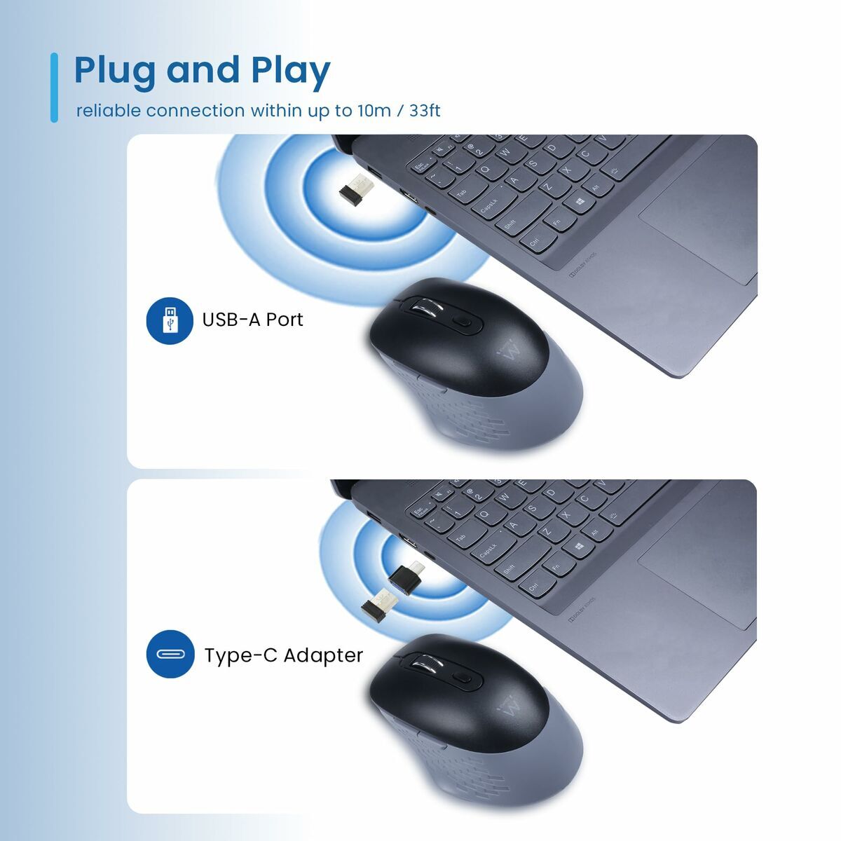 Souris sans-fil Ewent EW3243 3200 DPI