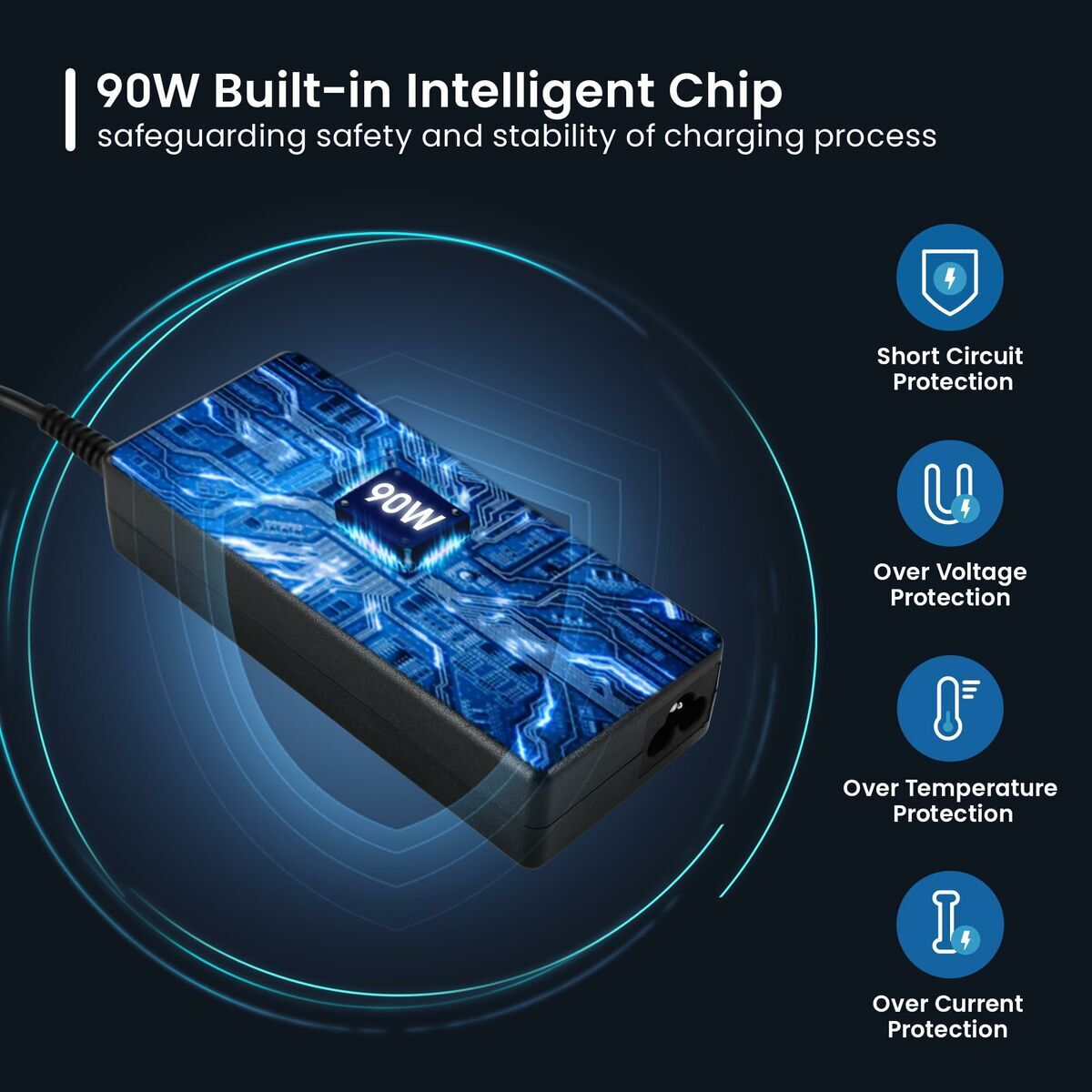 Chargeur d'ordinateur portable Ewent ew3969 90 W