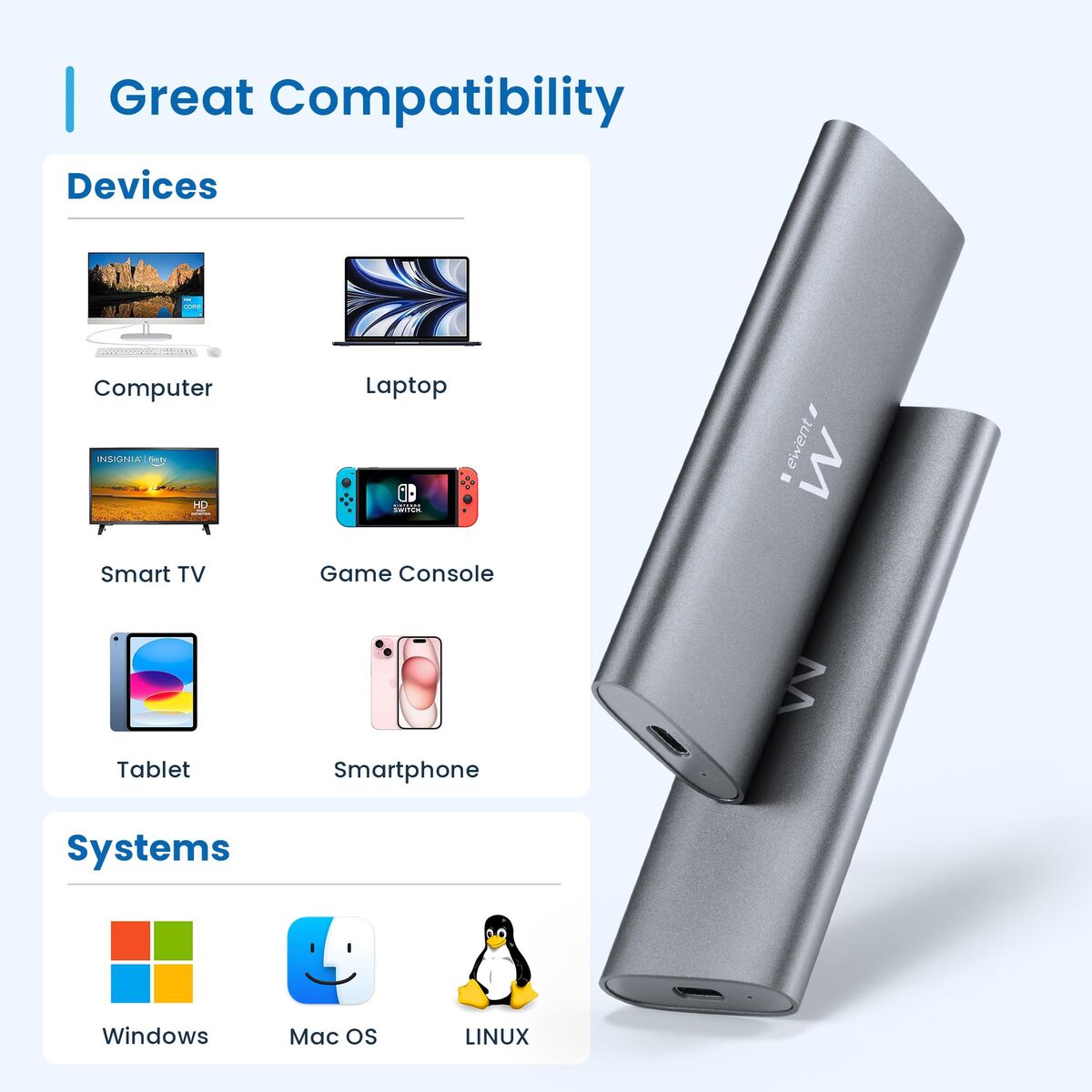 Disque Dur Externe Ewent EW7061