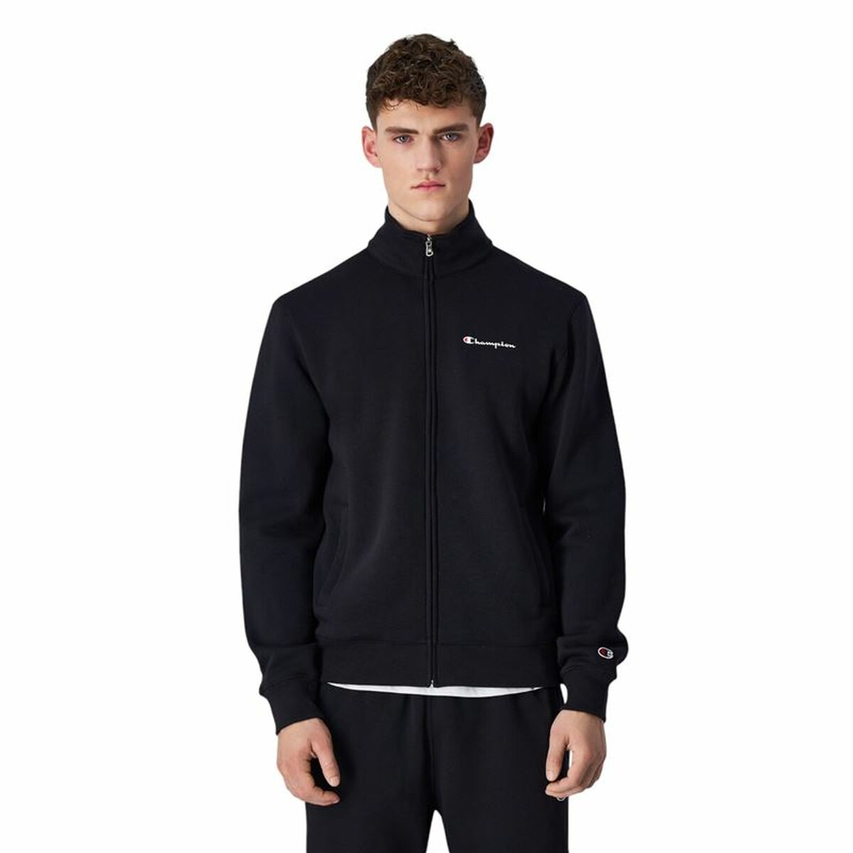 Ensemble de Sport pour Adultes Champion Noir Multicouleur 2 Pièces