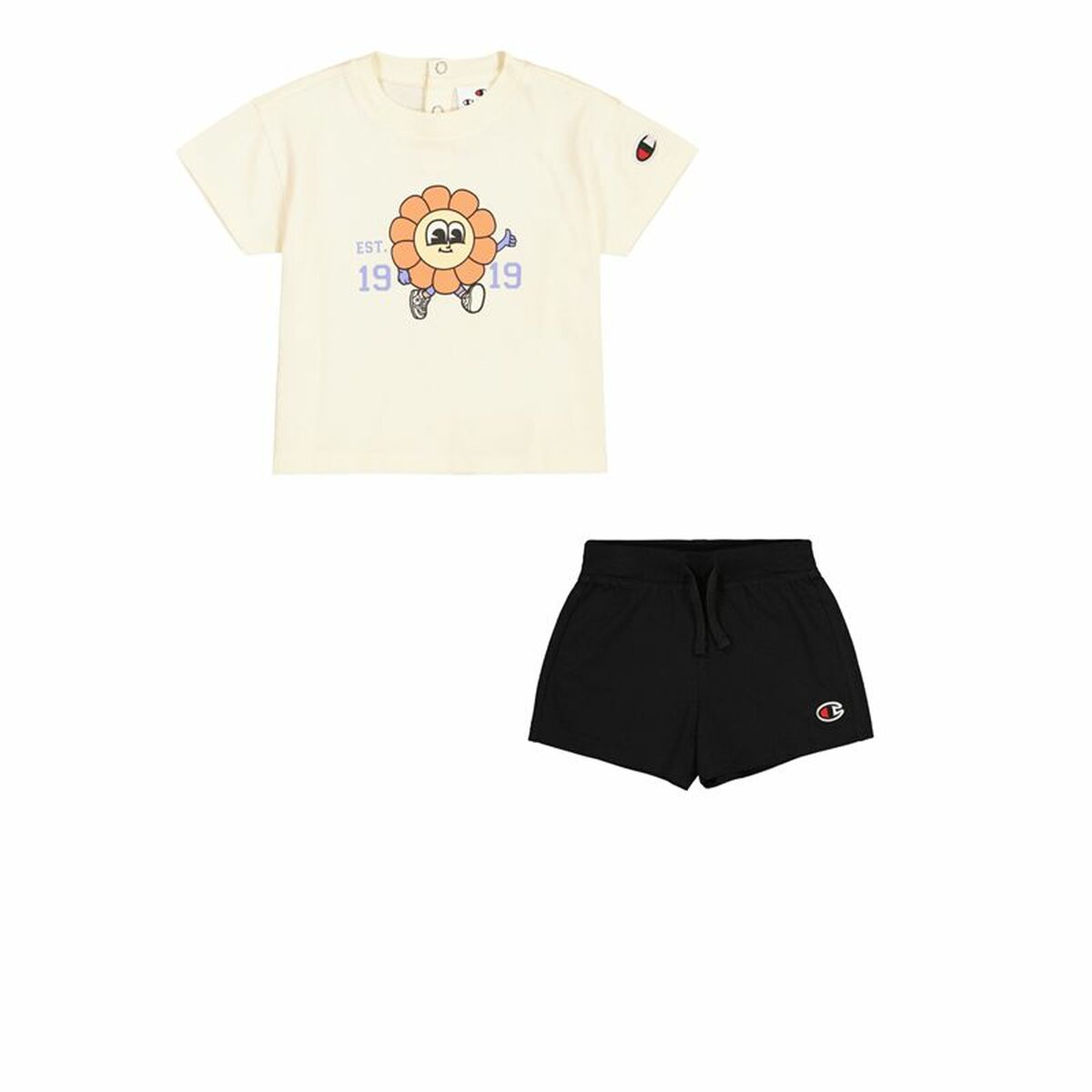 Ensemble de Sport pour Bébé Champion Blanc