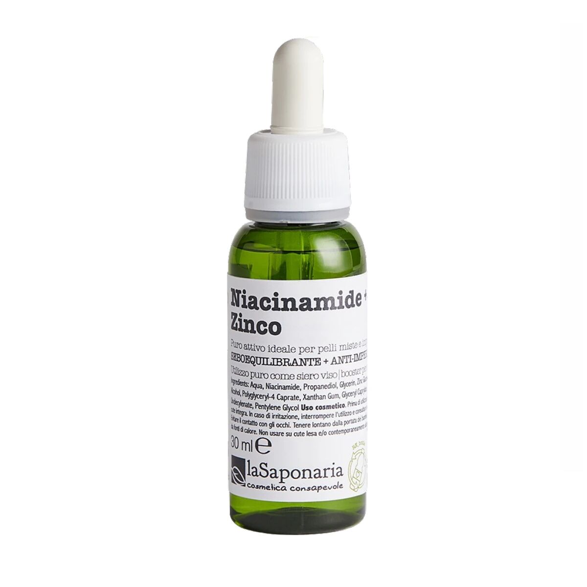 Sérum visage La Saponaria Niacinamida + Zinc 30 ml