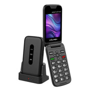 Téléphone portable pour personnes âgées Volfen Nexo Flip Noir 64 MB RAM 2,8"