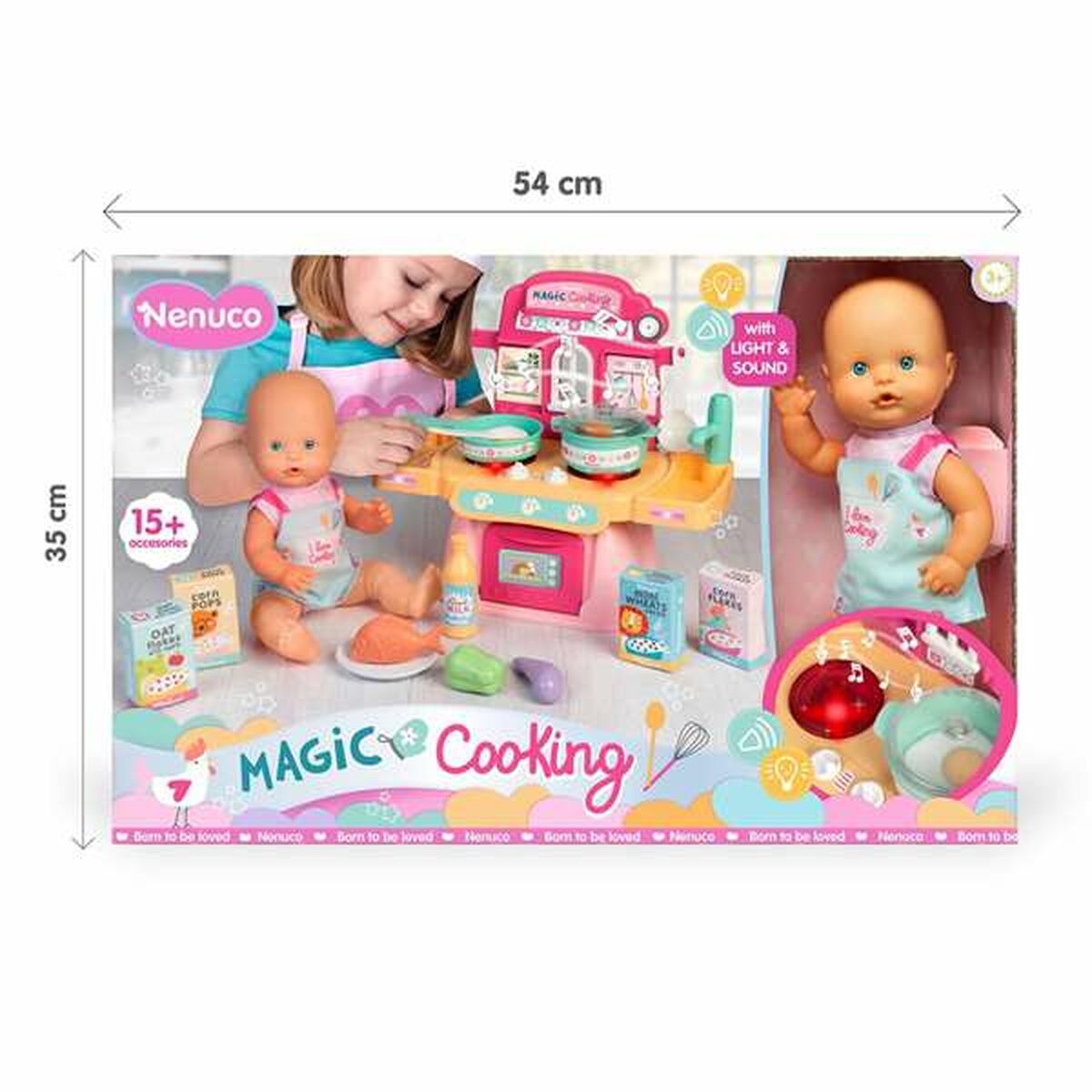 Bébé poupée Famosa Magic Cooking 30 cm