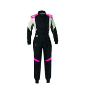 Combinaison Racing OMP FIRST EVO ELLE MY2025 46 Noir Fuchsia