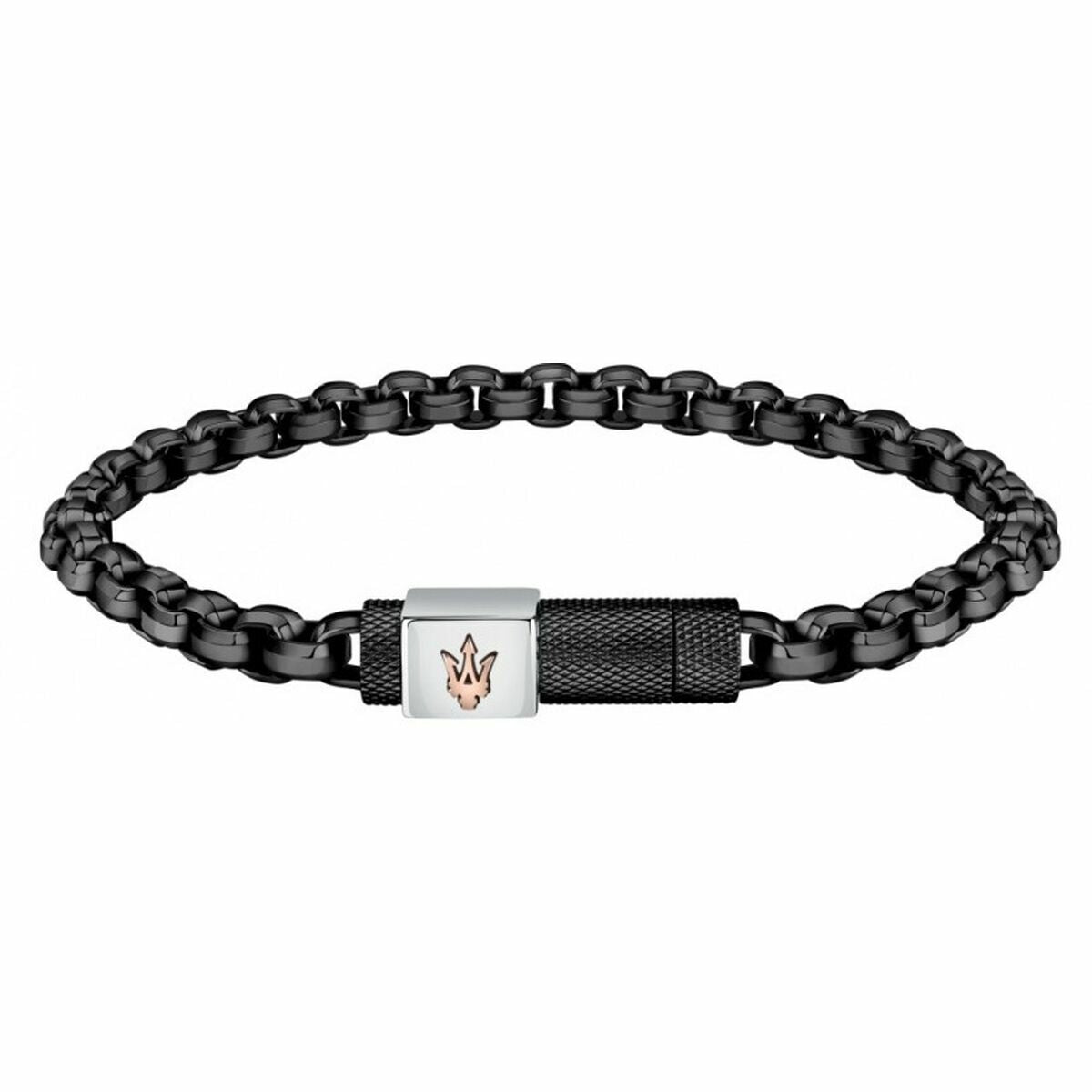 Bracelet Homme Maserati ICONIC Acier inoxydable Noir