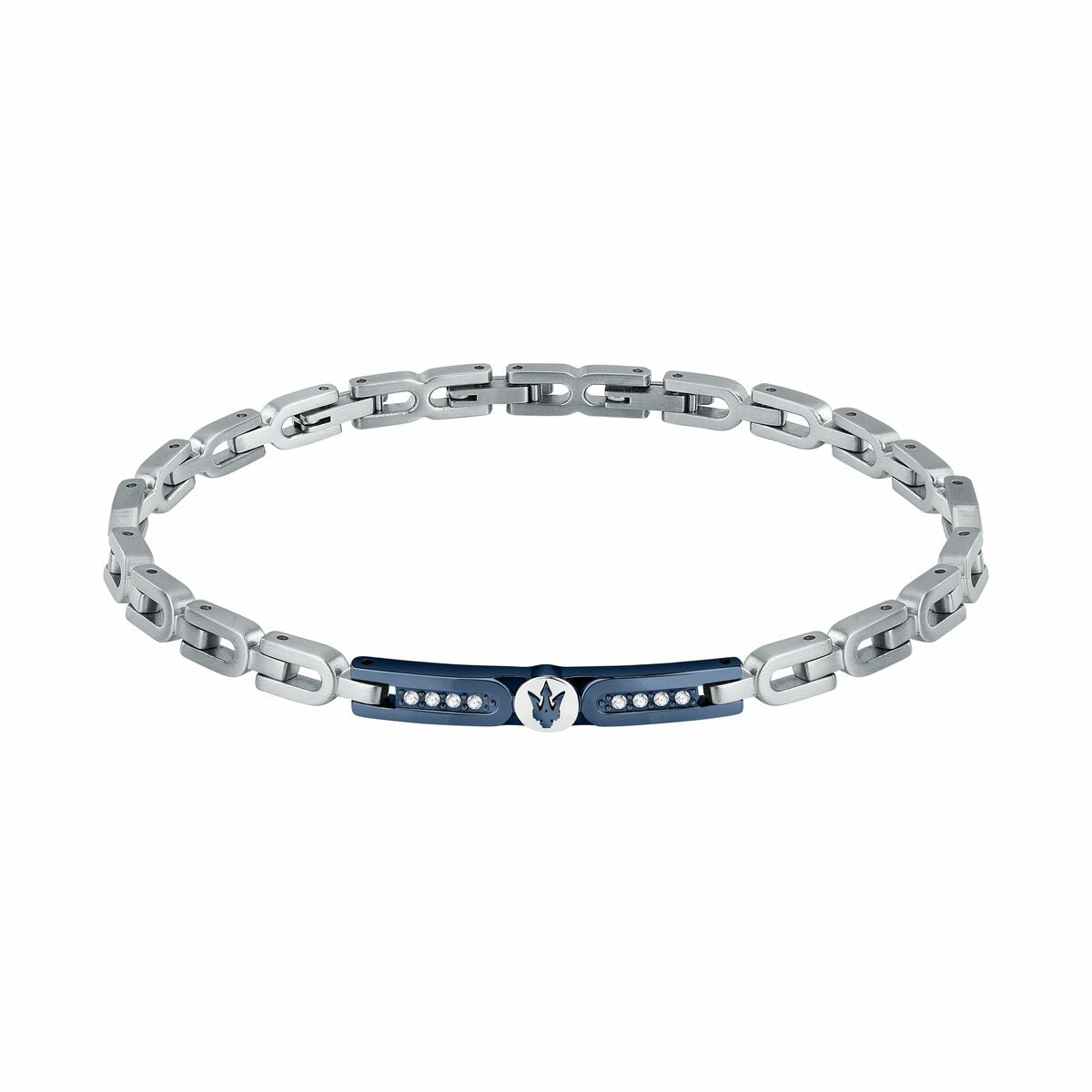 Bracelet Homme Maserati Acier inoxydable 21,5 cm Argenté