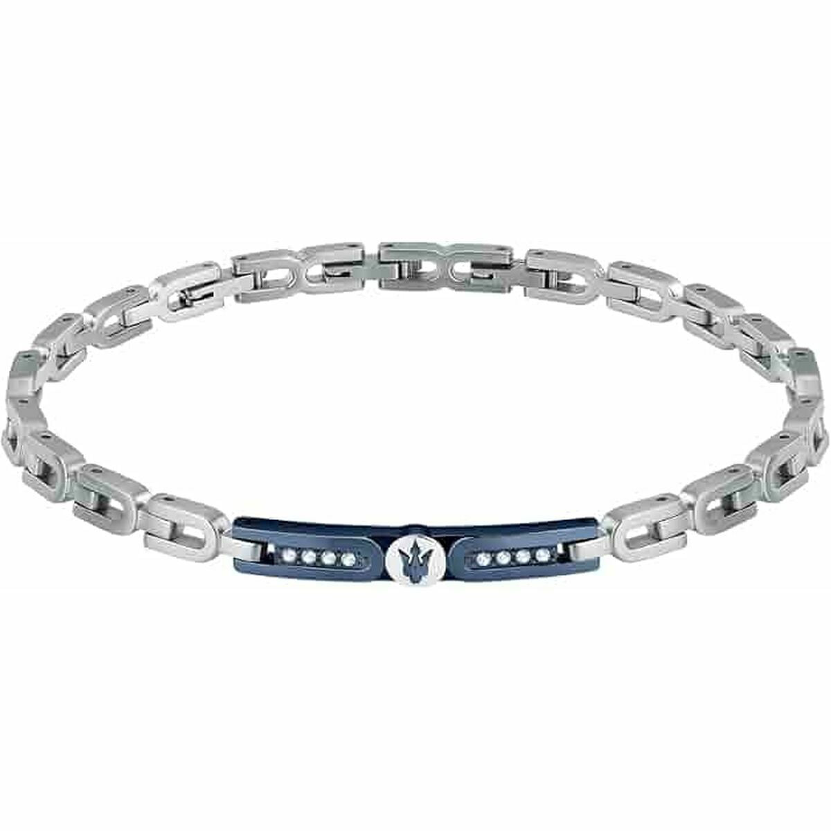Bracelet Homme Maserati Acier inoxydable 21,5 cm Argenté