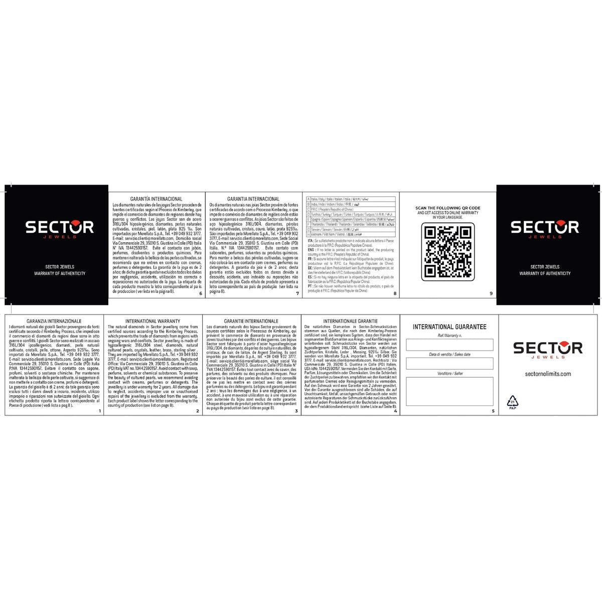 Bracelet Homme Sector SZV116 21 cm