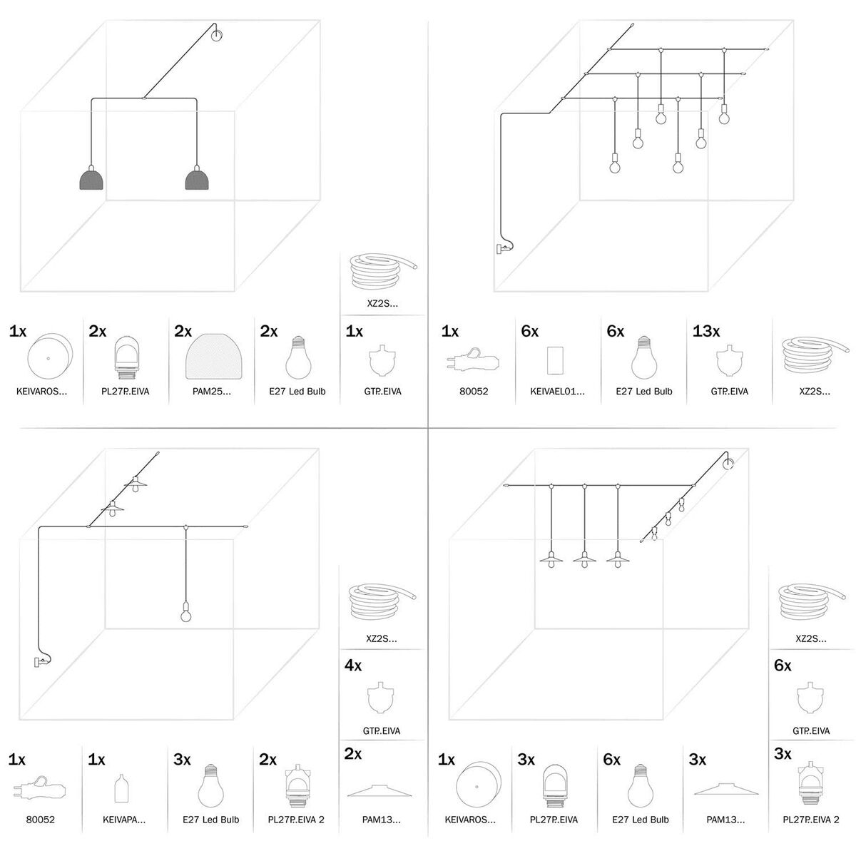 Douilles Creative Blanc E27