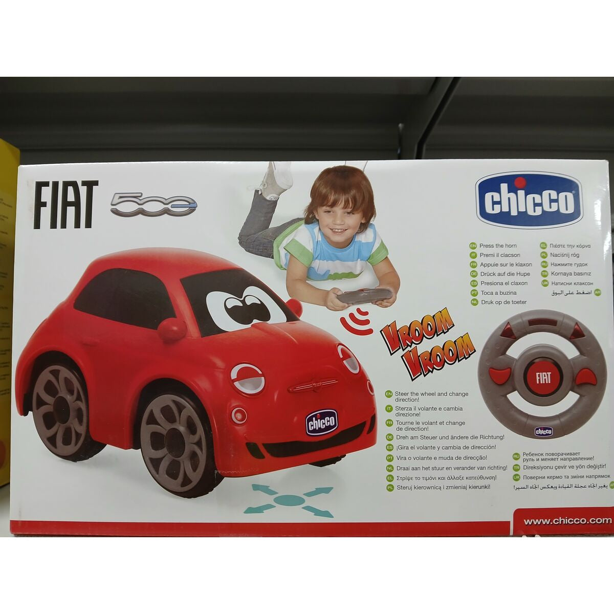 Voiture Télécommandée Chicco Fiat 500 Rouge 14 x 13,5 x 21 cm