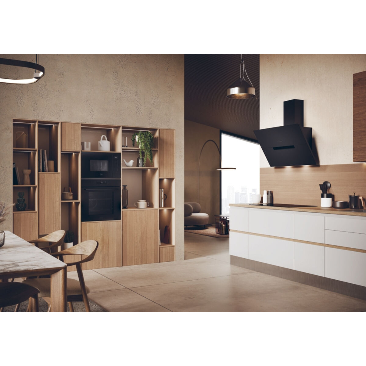 Four à micro-ondes encastrable Haier H38FMWID4ID27N 800 W Noir 20 L