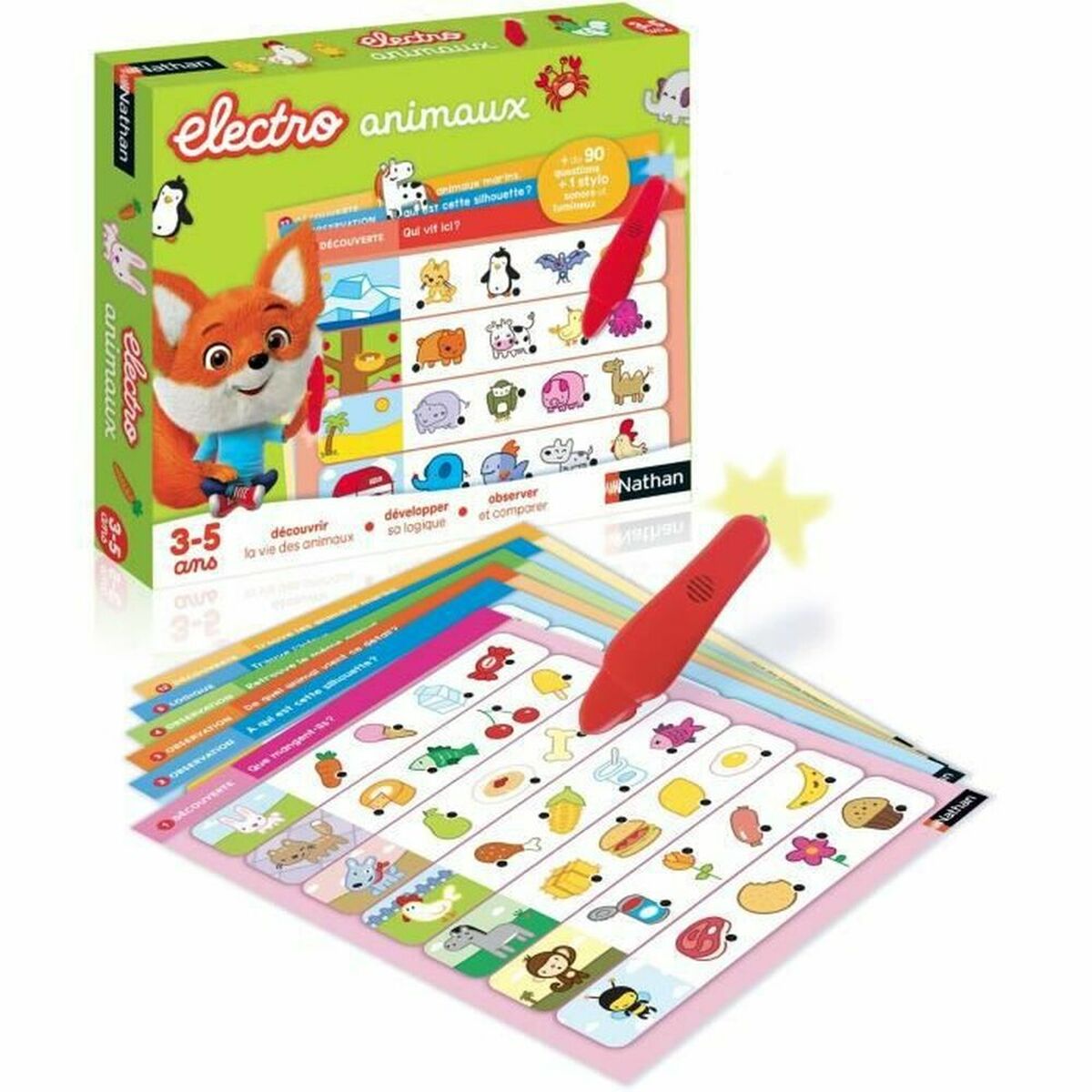 Jeu de société Nathan Electro - Animals