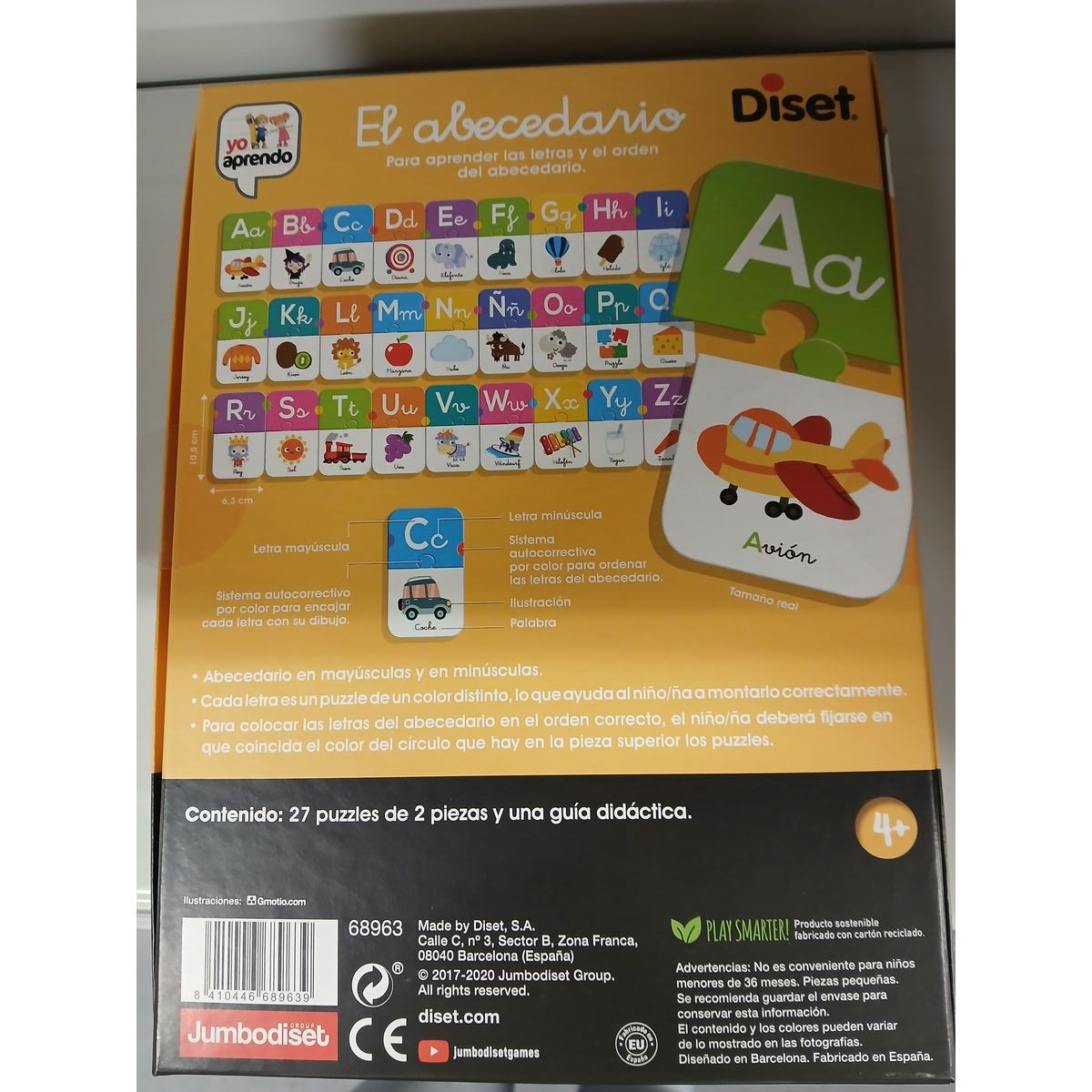 Jouet Educatif Diset El Abecedario 54 Pièces