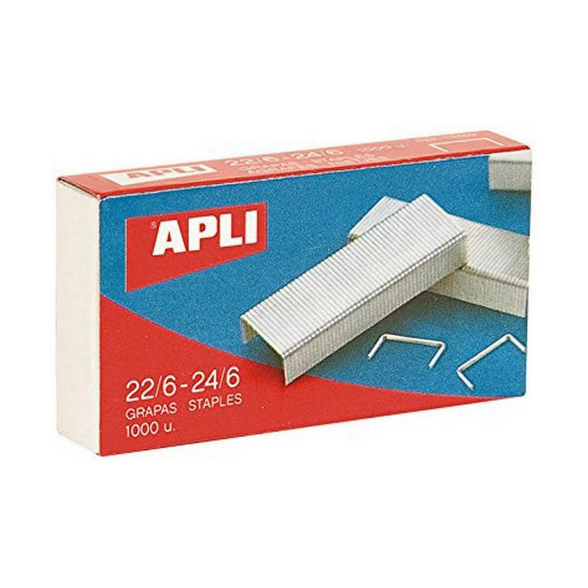 Agrafes Apli 22/6-24/6 6 mm 10 Pièces (25 Unités)