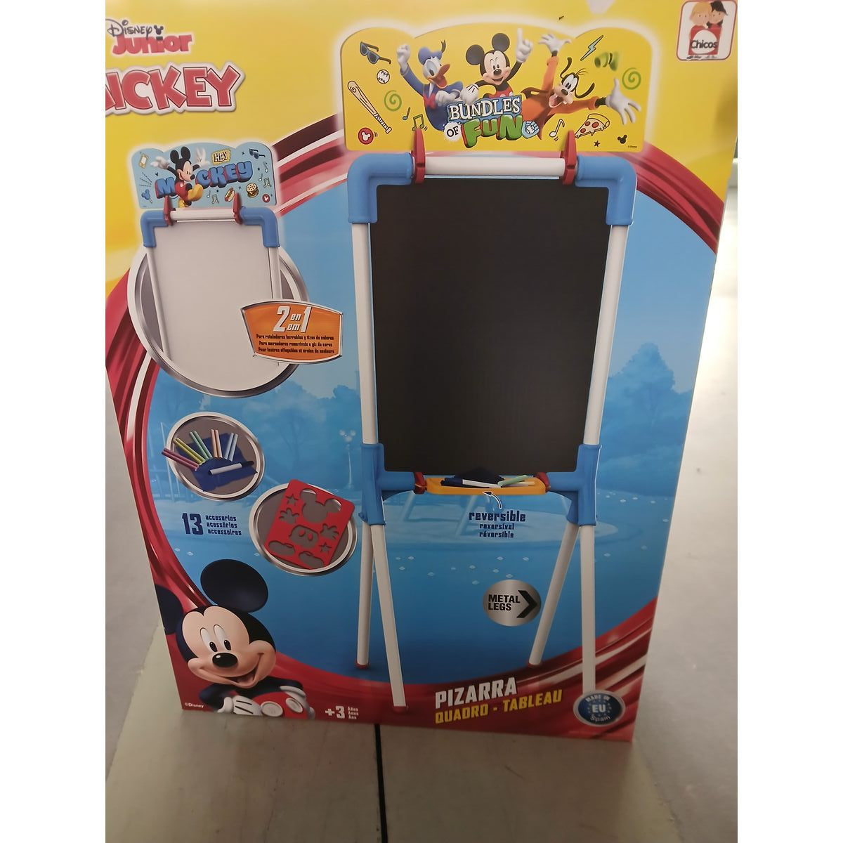 Tableau 2 en 1 Mickey Mickey Mouse 37 x 32 x 98 cm (12 pcs) (37 x 32 x 98 cm)