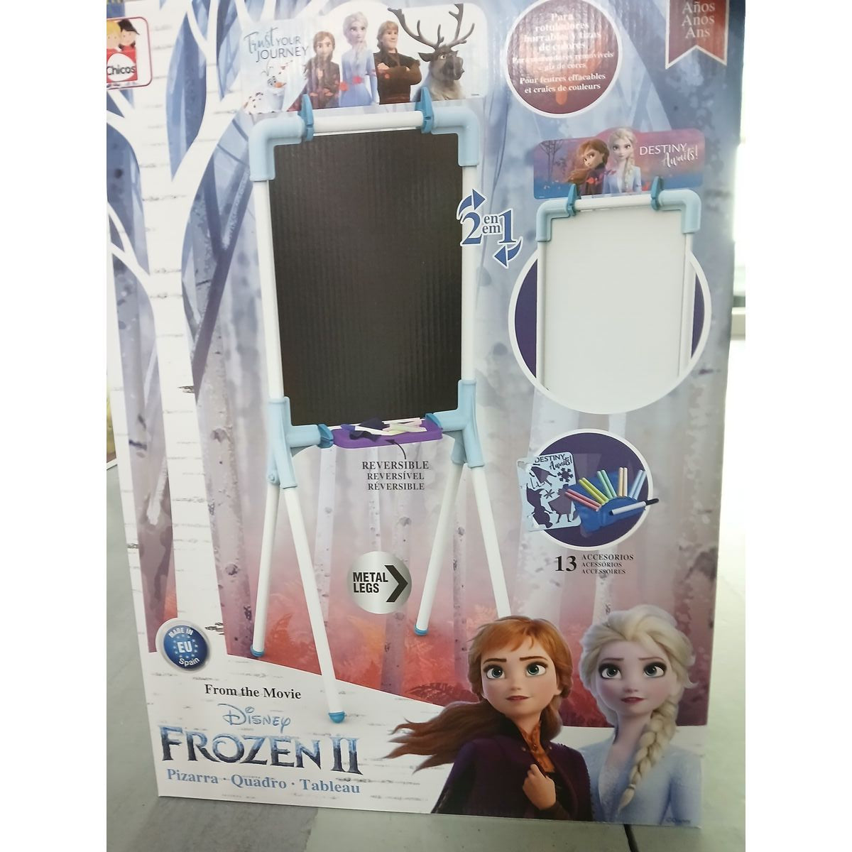 Tableau 2 en 1 Frozen 2 Chicos (12 pcs) (37 x 32 x 98 cm)