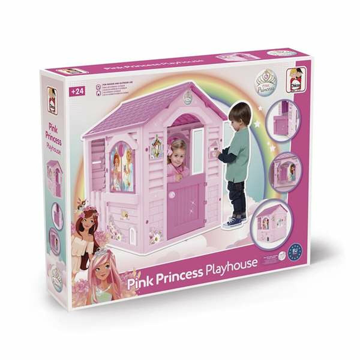 Maison de jeux pour enfants Chicos Pink Princess 94 x 103 x 104 cm Rose