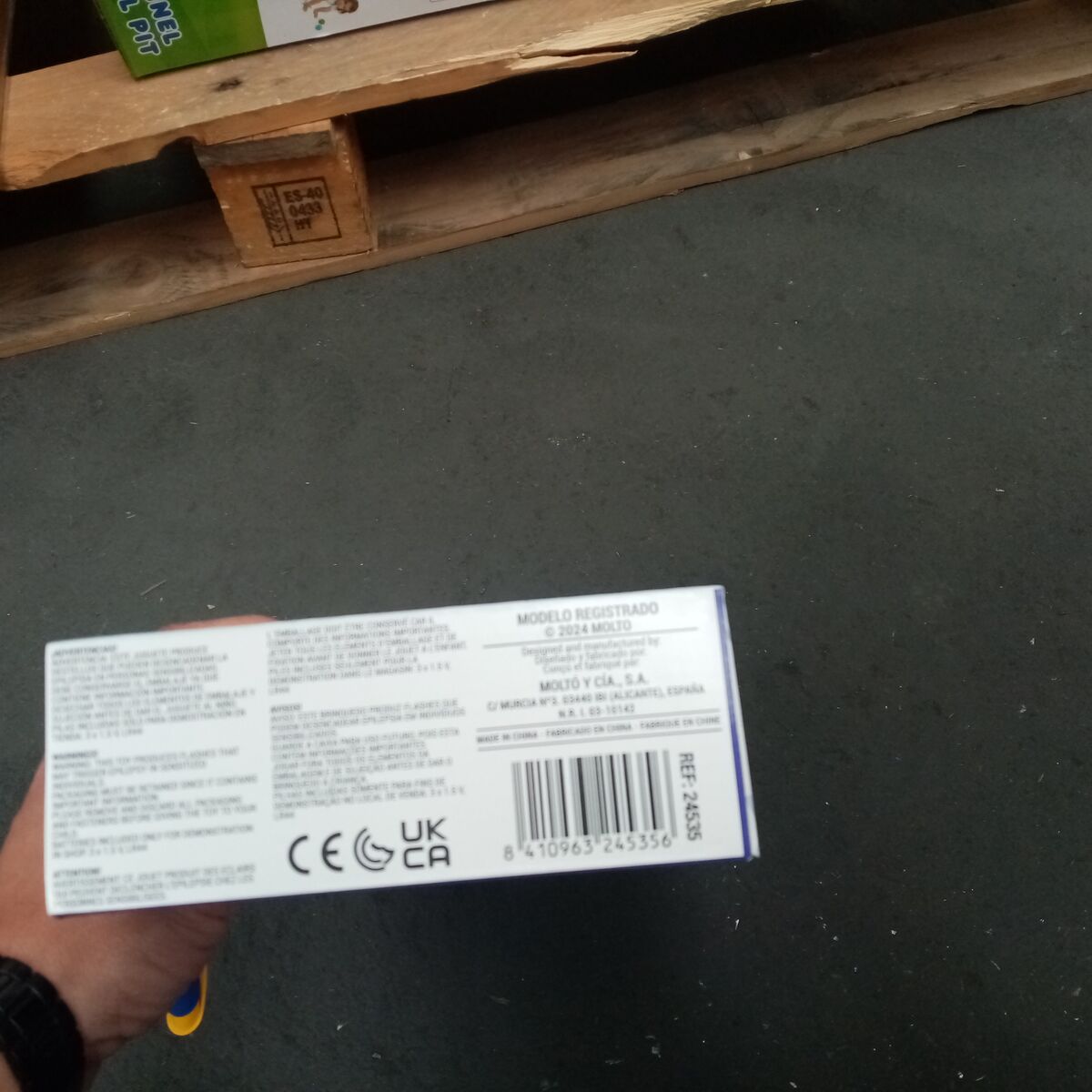 Peluche sonore Moltó Gusy luz Baby Bunny Rose 7,5 cm