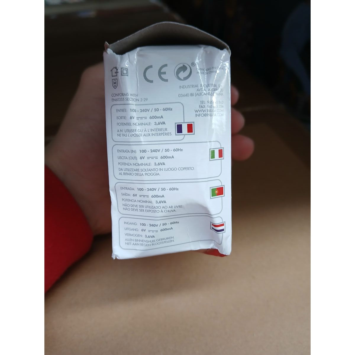 Chargeur de batterie Injusa 606 Ce E230 S6/0.6 C1 6 V