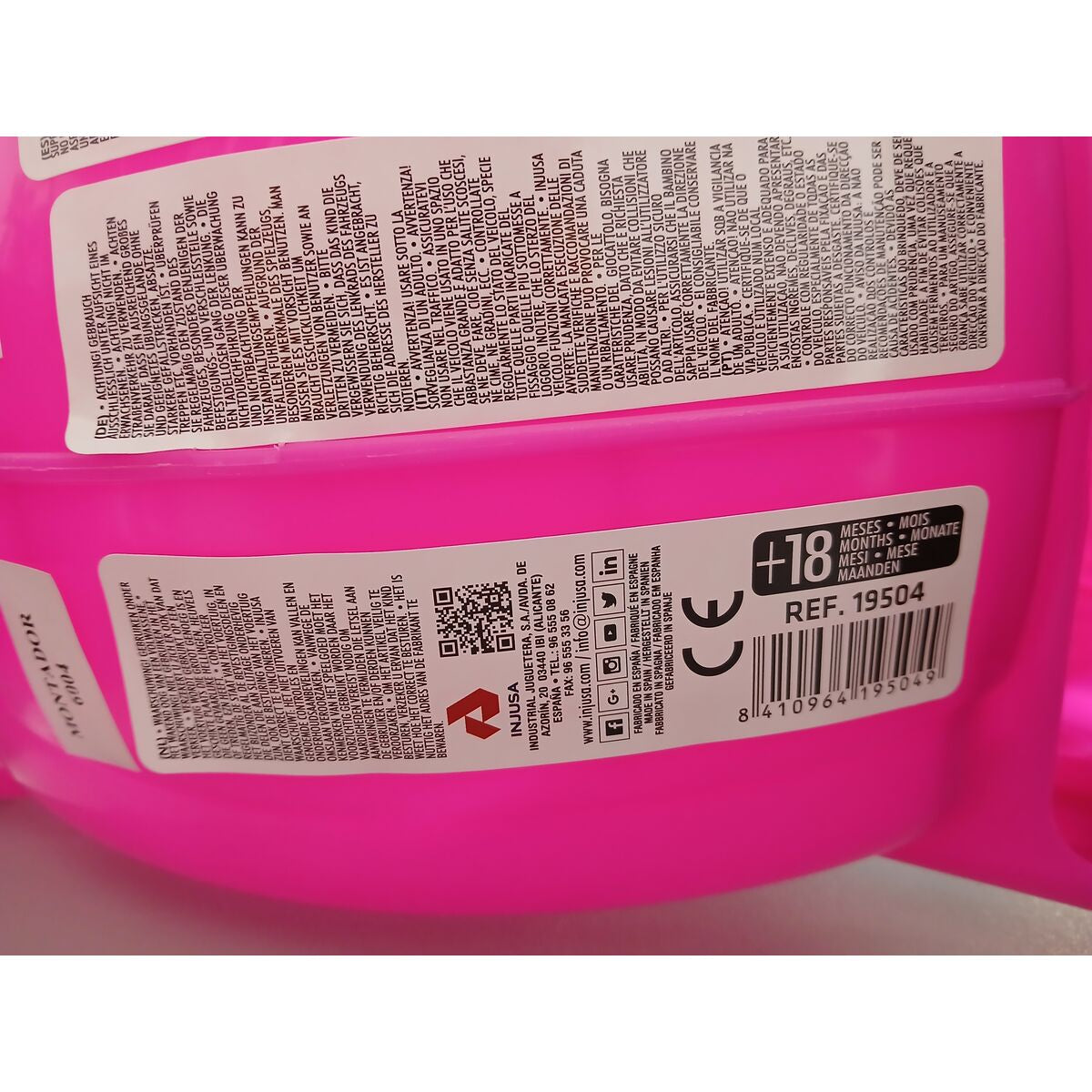 Motocyclette sans pédales Injusa Tundra Tornado Pink