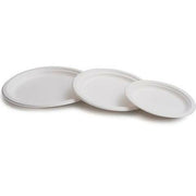 Assiette Jetable Blanc Biodégradable ø 22,5 cm