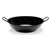 Poêle creuse avec anses Vaello Noir Acier émaillé (Ø 28 cm)