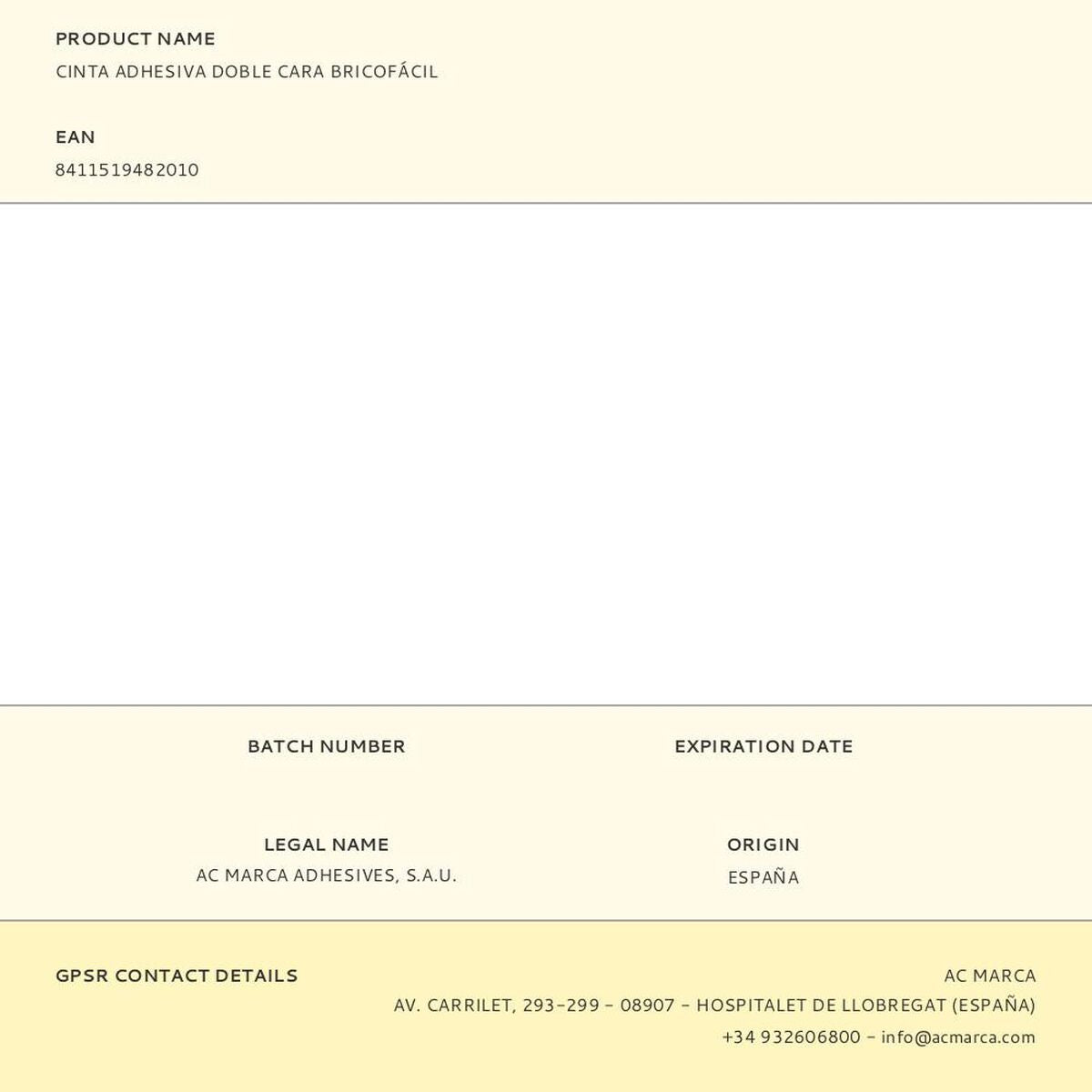 Bande magnétique Ceys Blanc