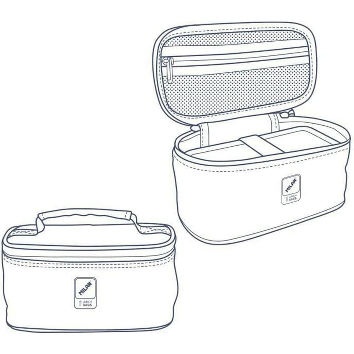 Sac Thermique Milan 1918 Blue marine 22 x 12,5 x 12 cm