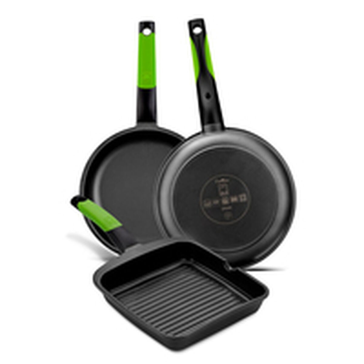 Plancha grill BRA A121459 Noir Métal Aluminium Ø 28 cm