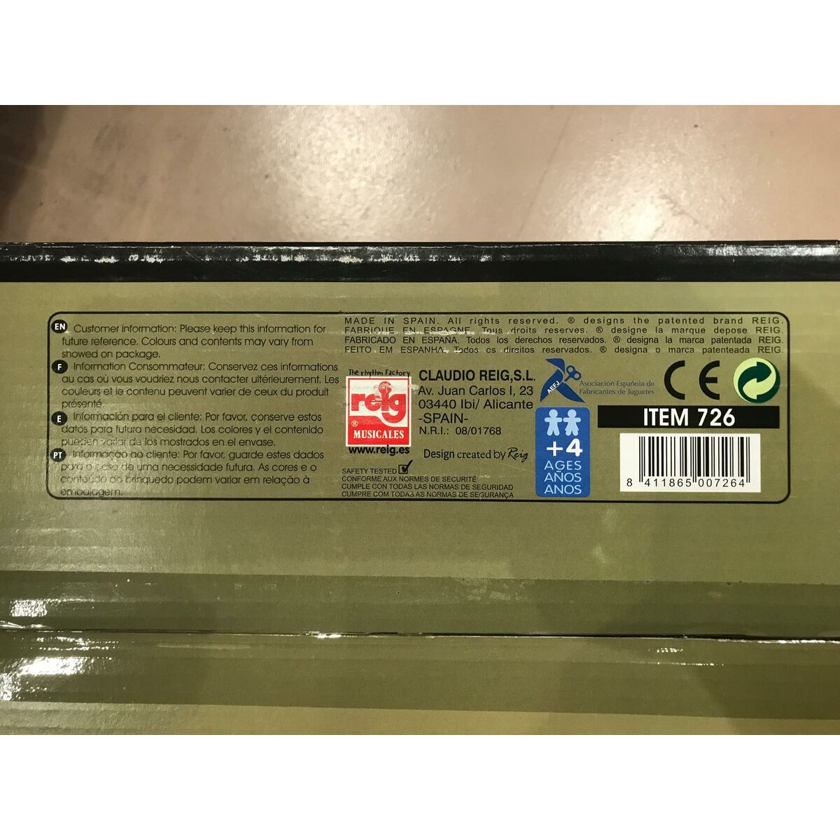 Batterie musicale Reig Plastique 83 x 82 x 55 cm Batterie musicale