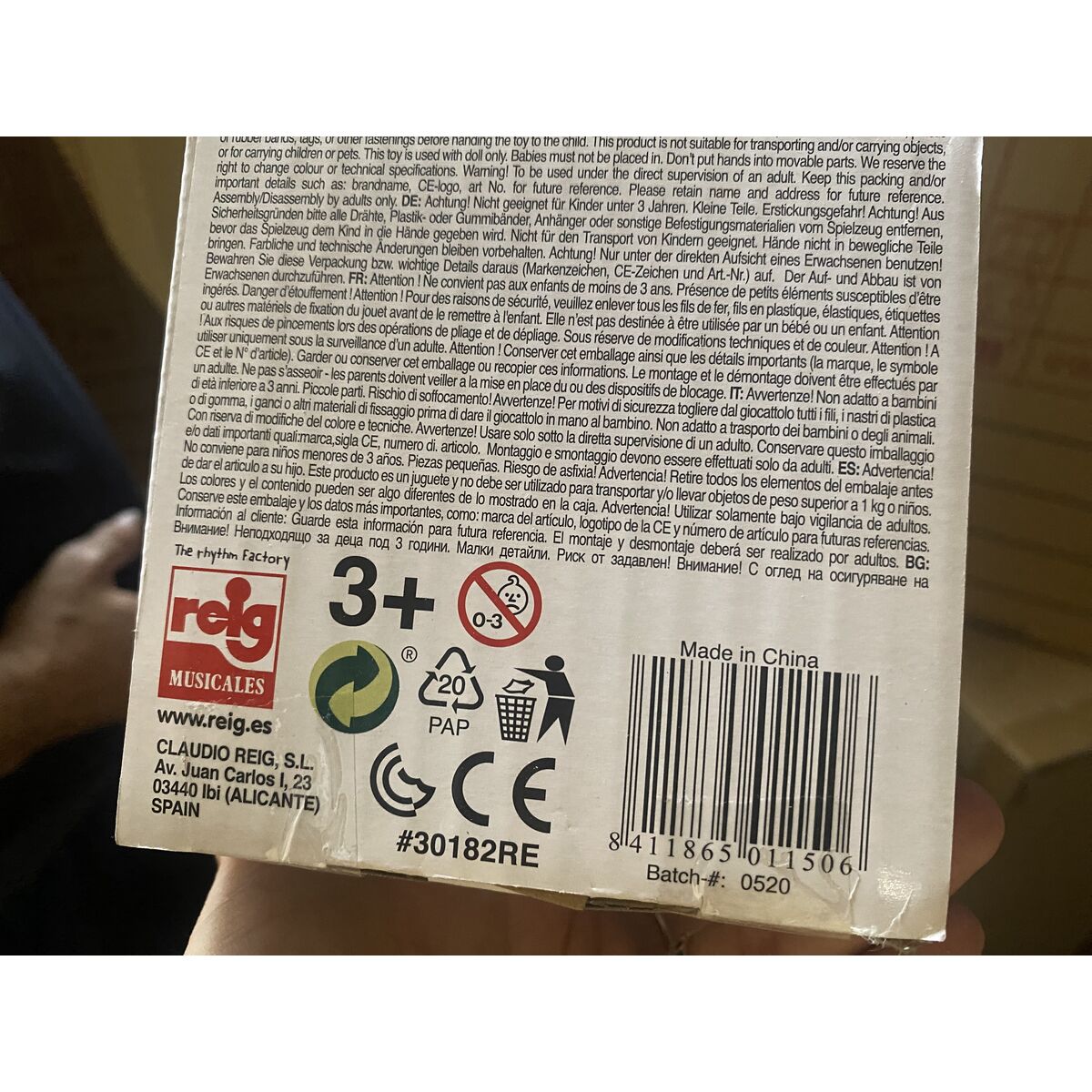 Poussette pour poupées Reig Parapluie Blanc Rouge Princesse