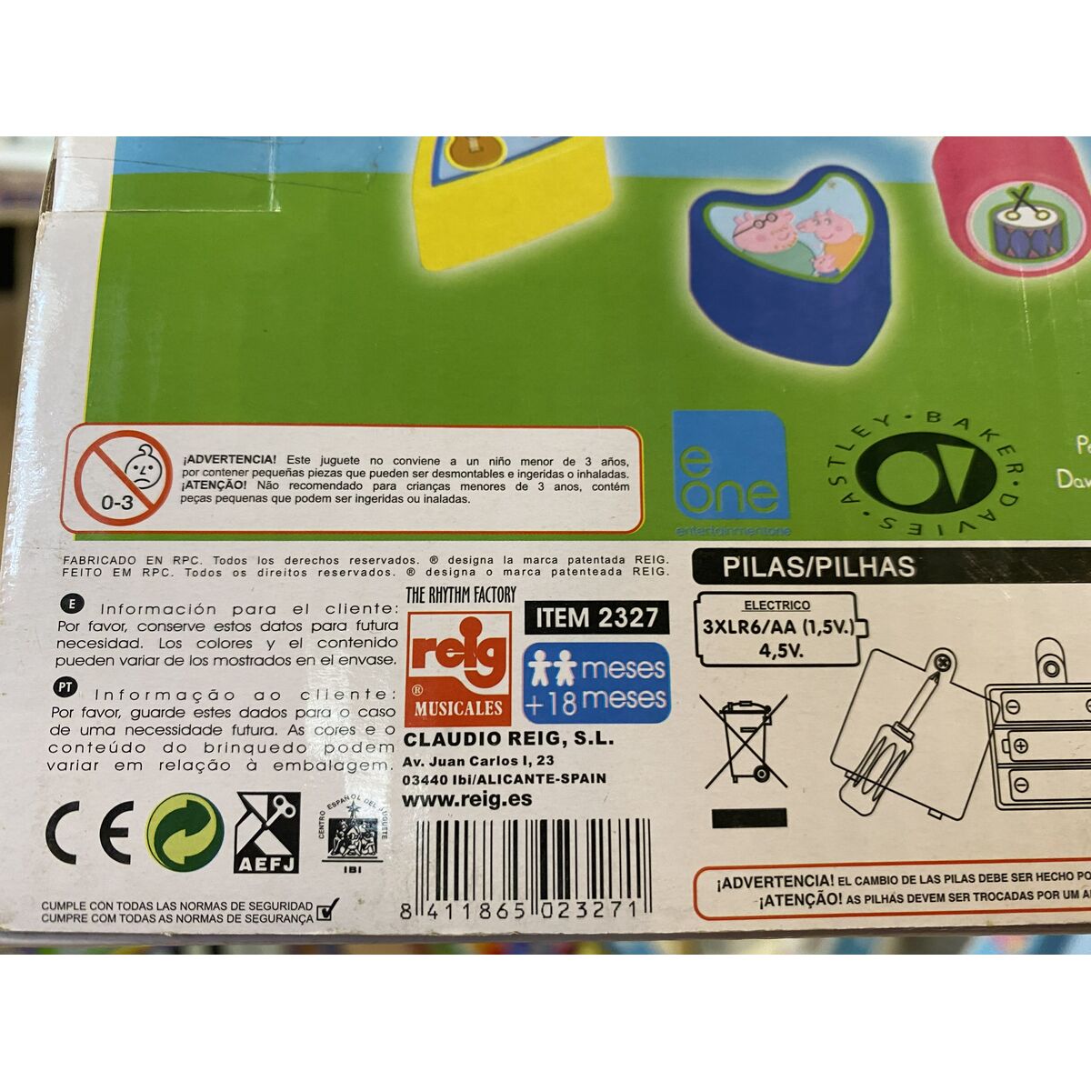 Tambour Reig Peppa Pig Plastique