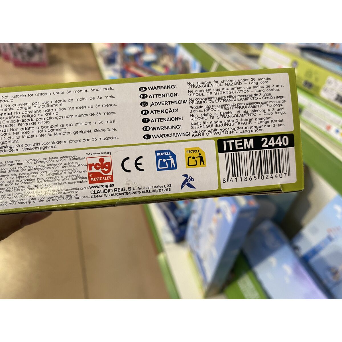 Guitare pour Enfant Bluey 35,3 x 14,5 x 5 cm