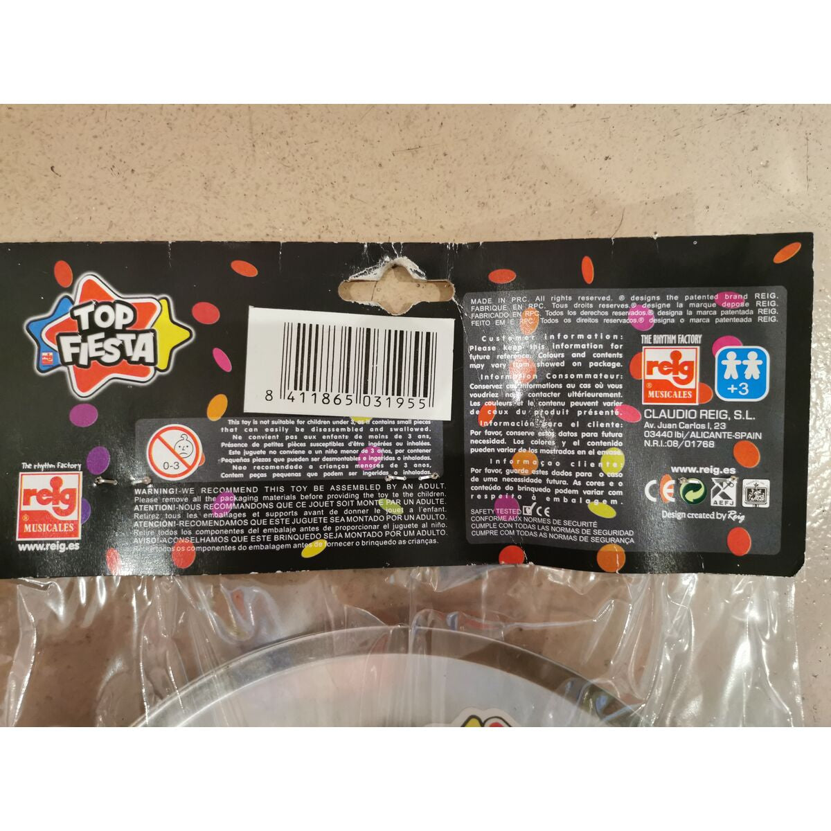 Cymbales Reig Plastique 20 cm