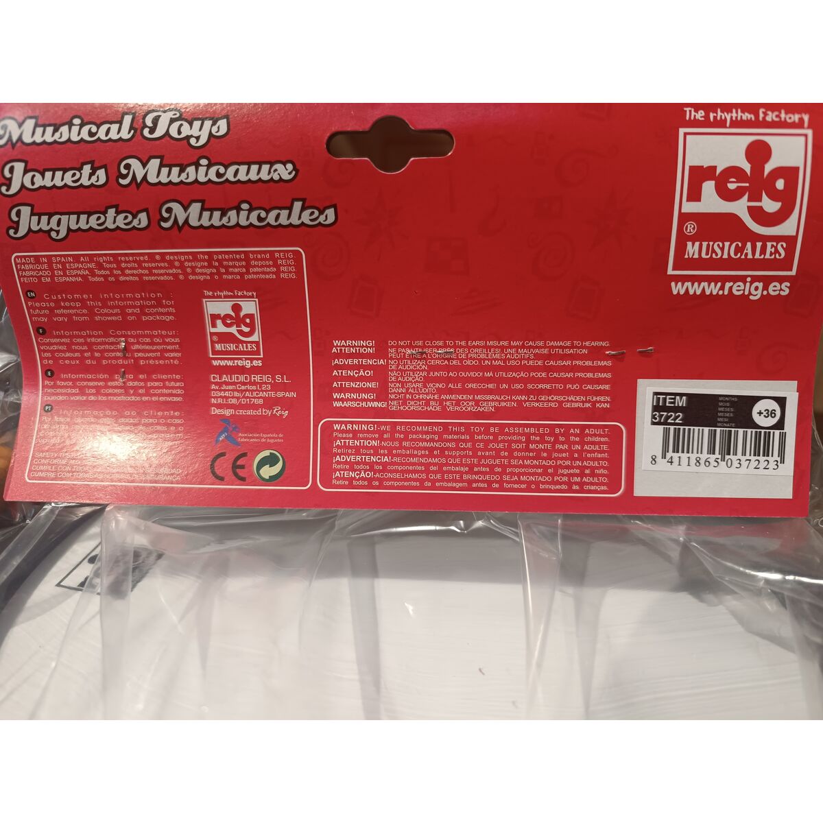 Jouet musical Reig Tambour Flûte à Bec